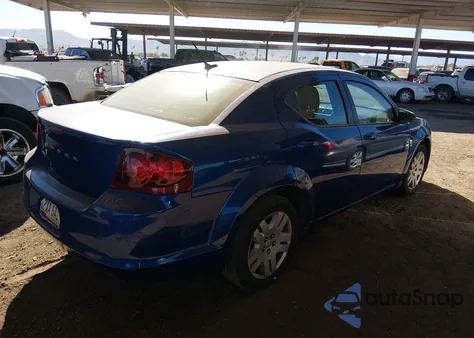 2013 Dodge Avenger Se z USA, uszkodzony, nr VIN 1C3CDZAB1DN756732